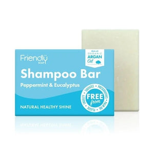 Solid Mint and Eucalyptus Shampoo 95g - Friendly Soap - Crisdietética