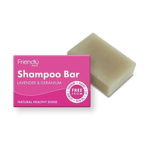 Geranium Solid Lavender Shampoo 95g - Friendly Soap - Crisdietética