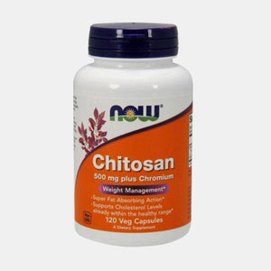 Chitosan 500mg Plus Cromo 120 capsulas - Ahora - Chrysdietética