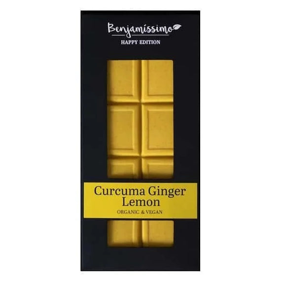 Chocolate com Curcuma, Gengibre e Limão Biológico 60g - Benjamíssimo - Crisdietética