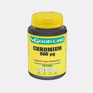 Chromium 500mcg 100 Tablets - Good Care - Crisdietética