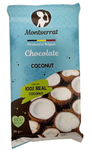 Chocolate de Leite com Coco 80gr- Montserrat - Crisdietética