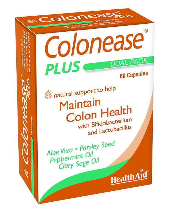 Colonease Plus 60 cápsulas - Health Aid - Crisdietética