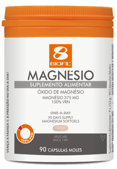 Magnésio 375mg 90 Cápsulas - Biofil - Crisdietética