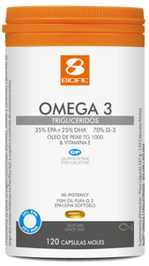 Omega-3-Triglyceride 120 Kapseln - Biofil - Crisdietética