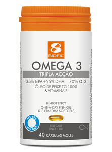 Omega 3 Triple Action 40 Capsules - Biofil - Crisdietética
