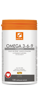 Omega 3-6-9 1000 120 Kapseln - Biofil - Crisdietética