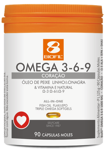 Omega 3-6-9 1000 90 Kapseln - Biofil - Crisdietética