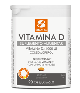 Vitamin D 4000UI 90 Kapseln - Biofil - Crisdietética