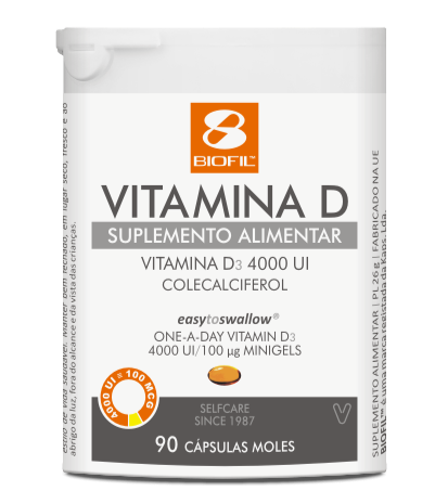 Vitamina D 4000UI 90 Cápsulas - Biofil - Crisdietética