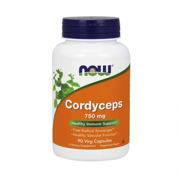 Cordyceps 750mg 90 Cápsulas - Now - Crisdietética