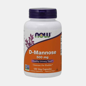 D-Mannose 500mg 120 capsules - Now - Chrysdietética