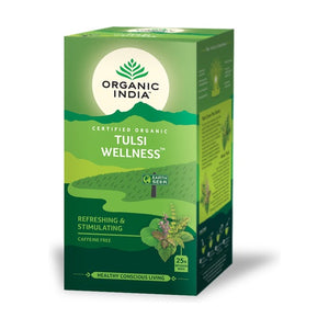 Tulsi Wellness Infusion 25 Sachets - Organic India - Chrysdietética