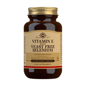 Vitamina E con Selenio (Senza Lievito) 50 Capsule - Solgar - Crisdietética