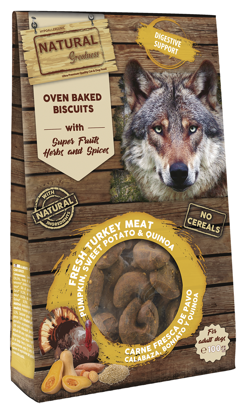 Dog Oven Biscuit Digestive Support 100g - Natural Greatness - Crisdietética