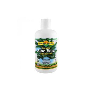 Aloe Vera Unflavored 100% Juice 946ml - Dynamic Health - Crisdietética