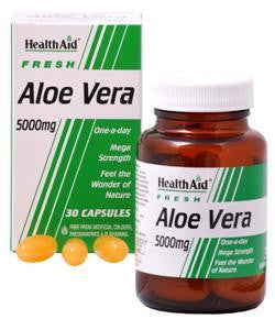 Aloe Vera 5000mg 30 Capsules - Health Aid - Crisdietética