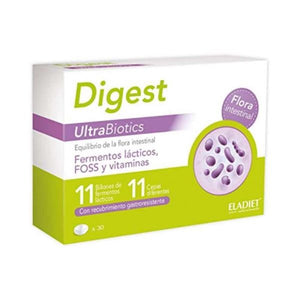 Digest UltraBiotics 30 Comprimés - Eladiet - Crisdietética