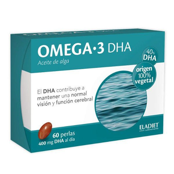 Omega 3 DHA óleo de algas 60 cápsulas Eladiet - Crisdietética