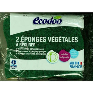 帶綠色拖把的蔬菜海綿 - Ecodoo - Crisdietética
