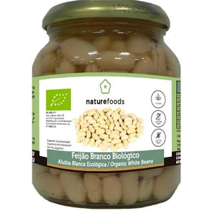 360g Organic Cooked White Beans - Naturefoods - Crisdietética