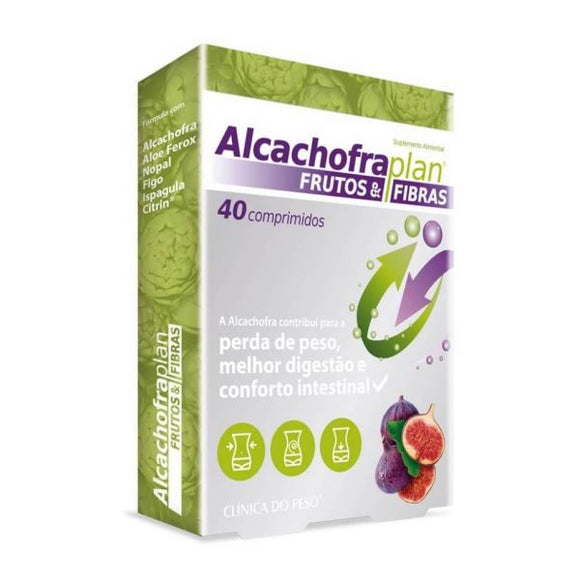 Alcachofra Plan Frutos + Fibras 40 Comprimidos - Fharmonat - Crisdietética