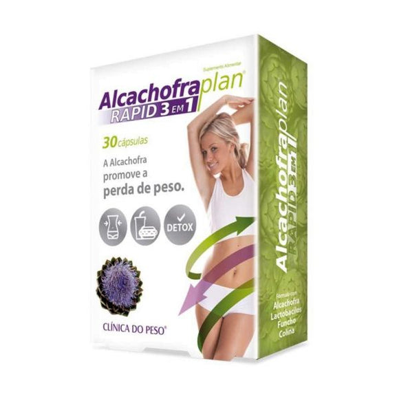 Alcachofra Plan Rapid 3 em 1 30 Cápsulas - Fharmonat - Crisdietética