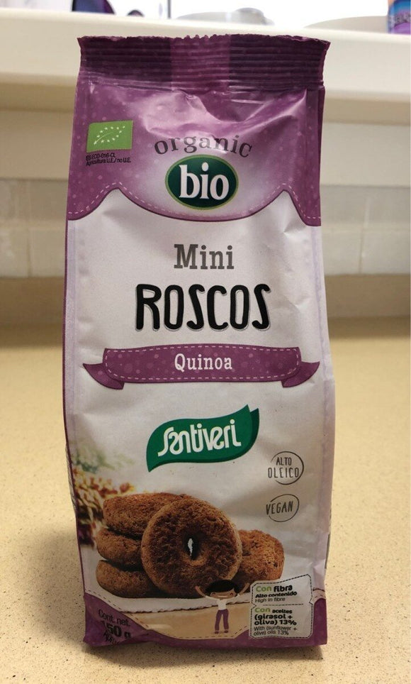 Mini Roscos de Quinoa Biológico 150g - Santiveri - Crisdietética