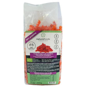 Organic Red Lentil Fusilli 250g - Naturefoods - Crisdietética