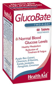 GlucoBate 60 Tablets - HealthAid - Crisdietética