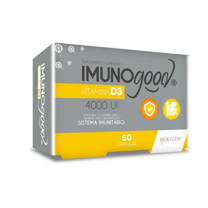 Imunogood Vitamin D3 4000UI 60 Cápsulas - Biokygen - Crisdietética