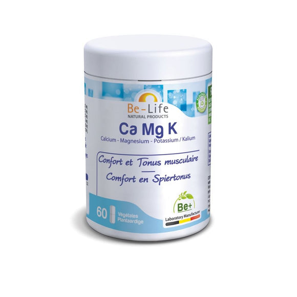 Calcium Magnesium Potássio 60 Cápsulas -Be-Life - Crisdietética