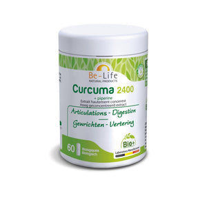 Curcuma 2400 60 Capsules - Be-Life - Crisdietética