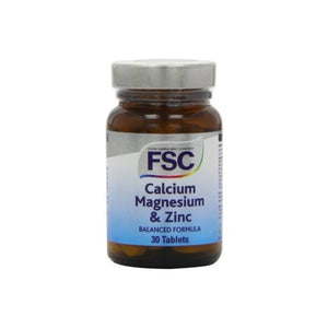 Calcium Magnesium & Zinc 30 Tablets - FSC - Crisdietética