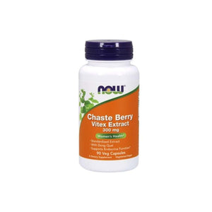 Chaste Berry Vitex Extract 300mg 90 capsules - Now - Crisdietética