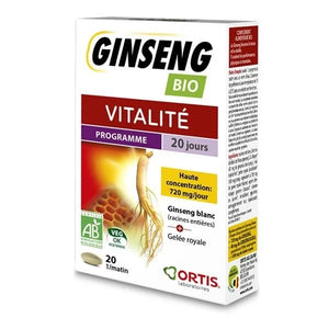 Royal Jelly + Ginseng 20 Tablets - Ortis - Crisdietética