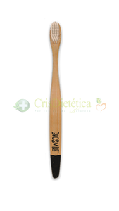 Escova Dentária Bambu Adulta Preta - Geosmile - Crisdietética