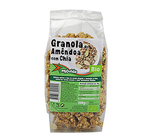 Almond & Chia Organic Granola 200g - Provida - Chrysdietetic