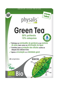 Green Tea 60 Tablets - Physalis - Crisdietética
