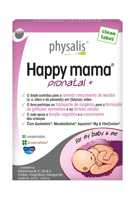 Happy Mama Pronatal+ 30 Comprimidos - Physalis - Crisdietética