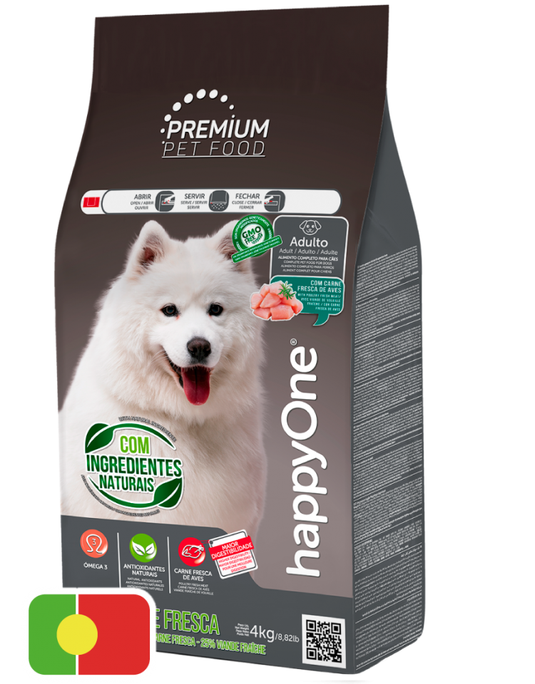happyOne PREMIUM Adult Dog Viande Fraîche 4kg - Chrysdietética
