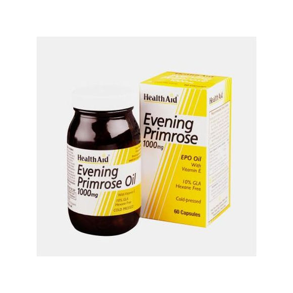 Evening Primrose Óleo de Onagra 1000mg 60 cápsulas - Health Aid - Crisdietética