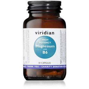 Magnesium High Potency com B6 30 Cápsulas - Viridian - Crisdietética