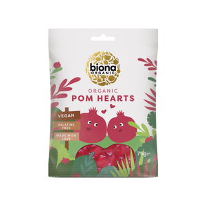 Bio Gummies Pomegranate Hearts 75gr - Biona - Crisdietética