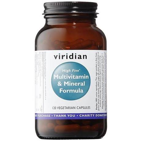 Multivitamin e Mineral High Five 120 cápsulas - Viridian - Crisdietética