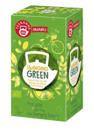 Chá Verde Bio Moringa Limão 20 Saquetas - Teekane - Crisdietética