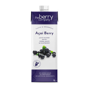Acai Berry Juice w/o sugar 1L - The Berry Company - Crisdietética