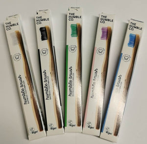 Cepillo de dientes de bambú para adultos - The Humble Co - Crisdietética