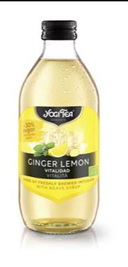 Refrigerante Biológico Sumo de Limão e Gengibre 330ml -Yogi Tea - Crisdietética