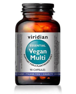 Essential Vegan Multi 90 Capsules - Viridian - Crisdietética